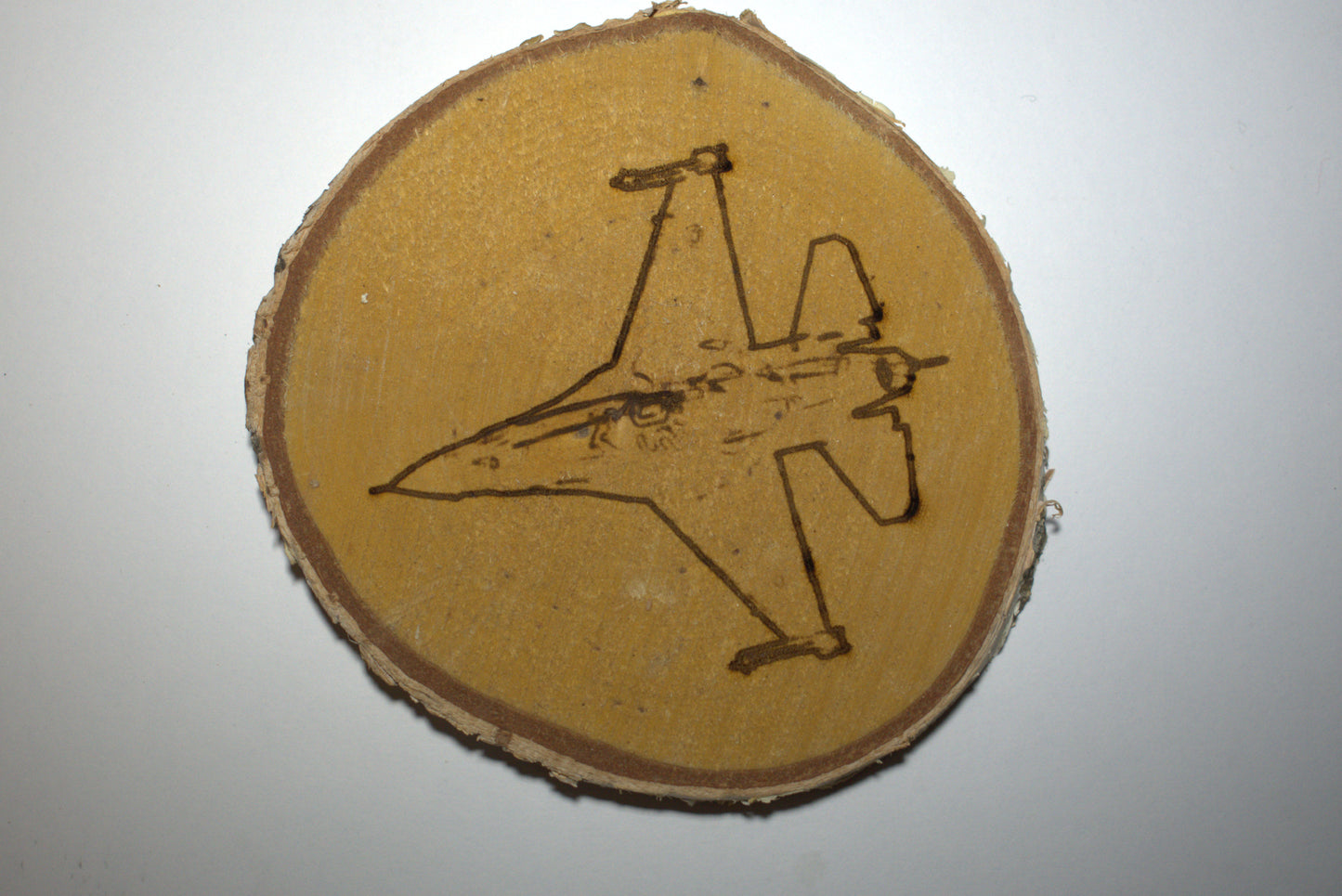 Rustic Wood Slice Aviation Coaster